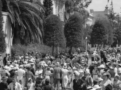 Balboa Park Visitors, 1935, San Diego California