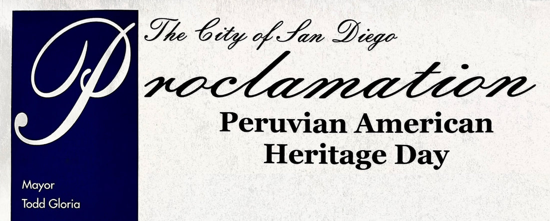 City of San Diego's Proclamation of Peruvian American Heritage Day thumbnail