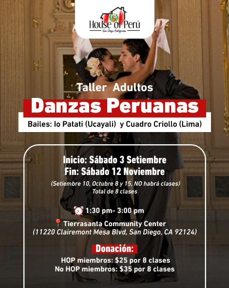 Peruvian Dance Lessons for Adults